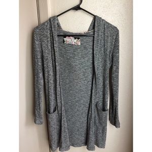 Gray cardigan
